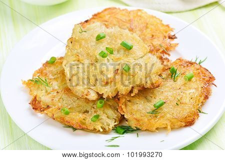 Potato Pancakes With Green Onion