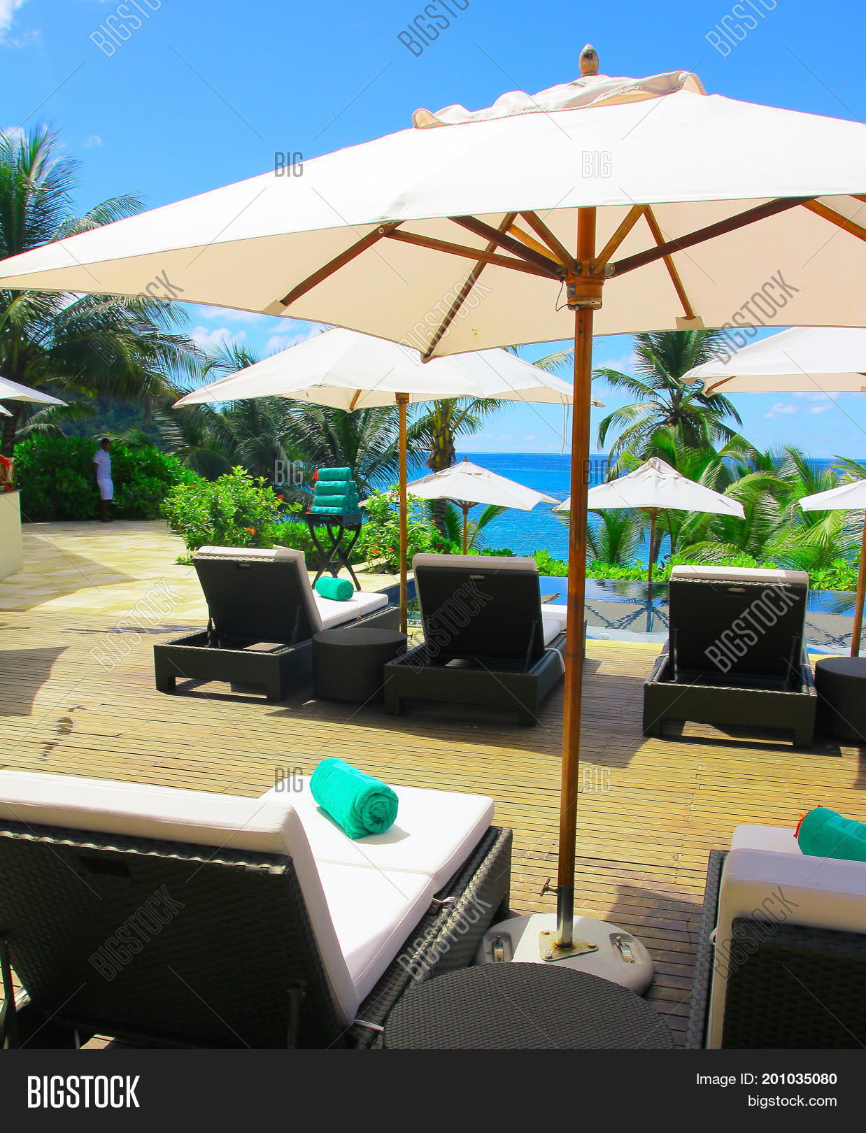 Sea Hotel Umbrellas Image & Photo (Free Trial) Bigstock