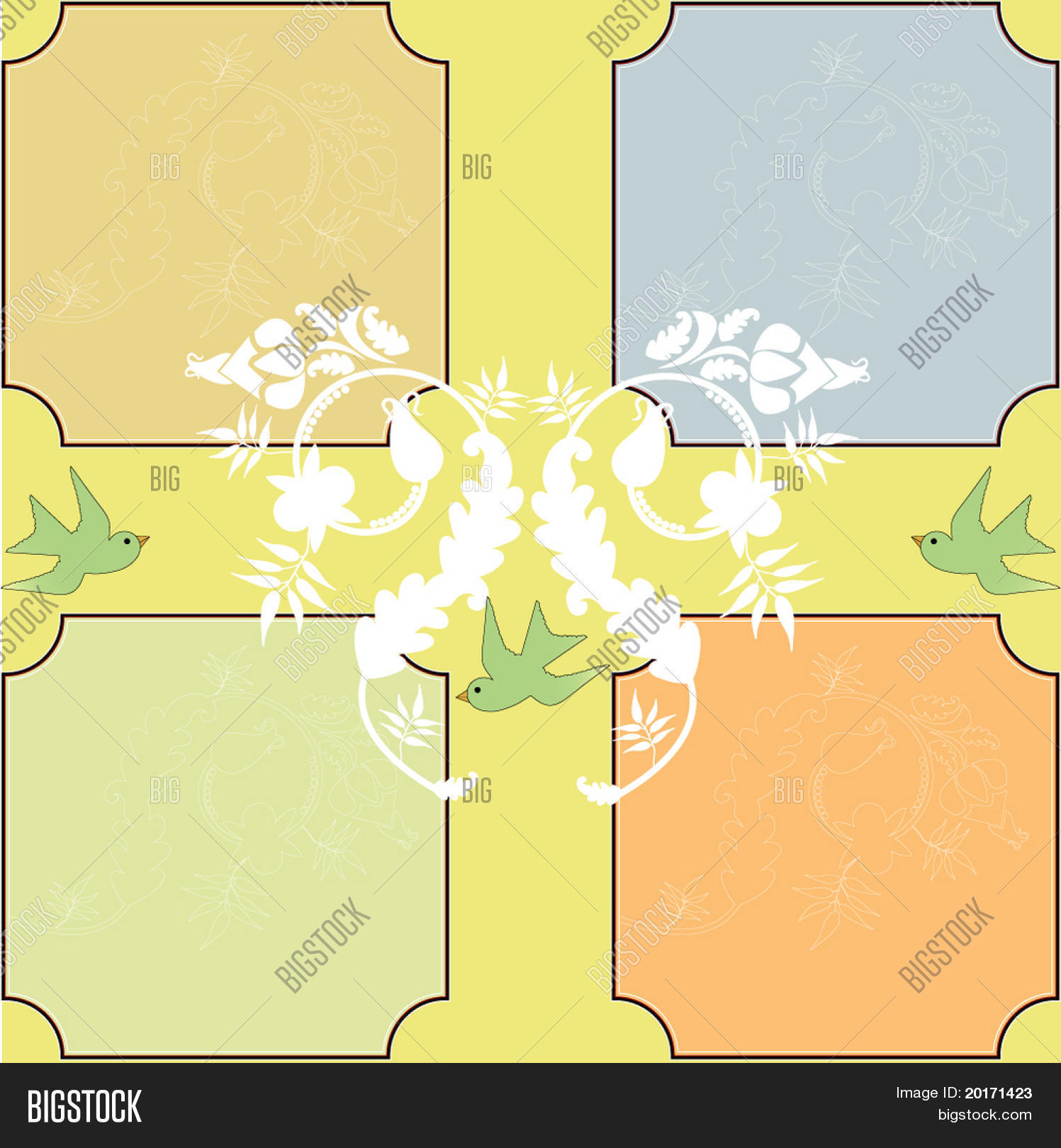 Funky Spring Leaves Vector & Photo (Free Trial) | Bigstock