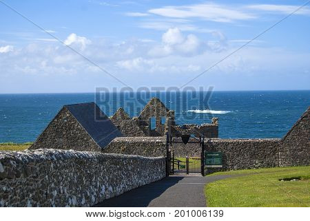 Dunluce Castle in Northern Ireland, United Kingdom