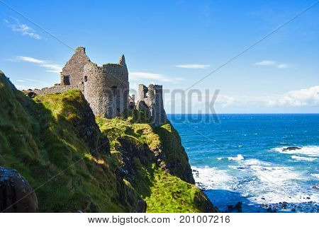 Dunluce Castle in Northern Ireland, United Kingdom