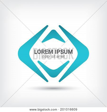 boomerang vector logo design template, angle icon, corner sign, boomerang symbol, vector illustration