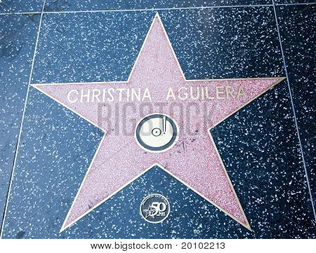 Christina Aguilera's Hollywood stjerne