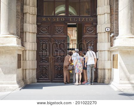 Egyptian Museum (museo Egizio) In Turin