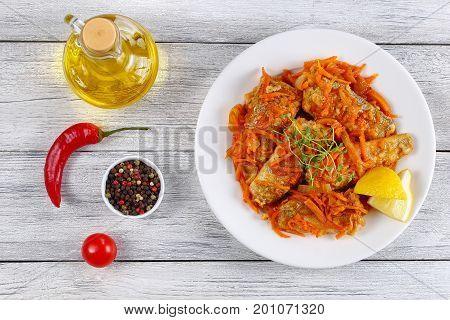 Nototheni Stewed With Carrot And Onion