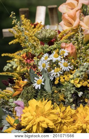 handmade beautiful bouquets from flowers and herbs