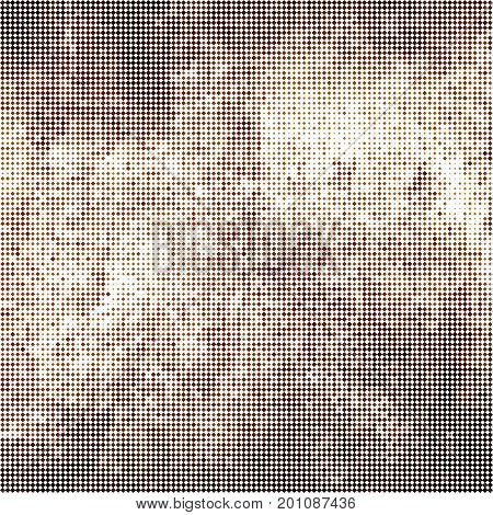 brown and white abstract chess background. chocolate squares background. coffee grunge texture. halftone effect. vector illustration
