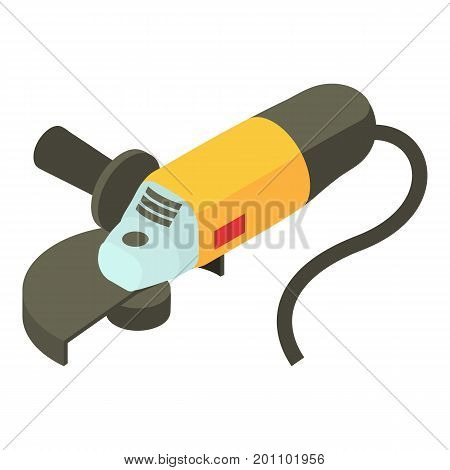 Electric sander icon. Isometric illustration of electric sander vector icon for web