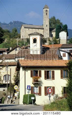 The Village Of Miglielia On Malcantone Valley