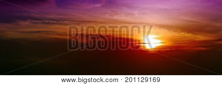 Abstract background. Beautiful sky sunset on caribean.
