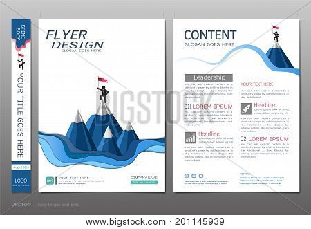 Covers book design template vector, Business startup concept, Use for brochure, annual report, flyer - leafle, magazine, poster, corporate presentation, portfolio, banner, website (A4 size layout)
