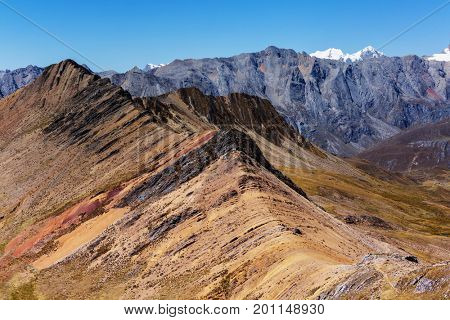 Beautiful mountains landscapes in Cordillera Huayhuash, Peru, South America