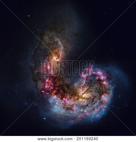 Antennae Galaxies Are A Galaxies In The Constellation Corvus.