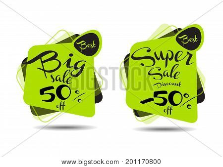 Big sale banner, Ecology, Organic, icon set. Eco-icons, labels, logos, stamps, badges, vector