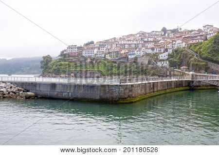View Of Lastres, A Village In Spain Near The Coast