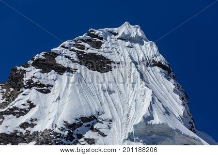 Beautiful mountains landscapes in Cordillera Huayhuash, Peru, South America