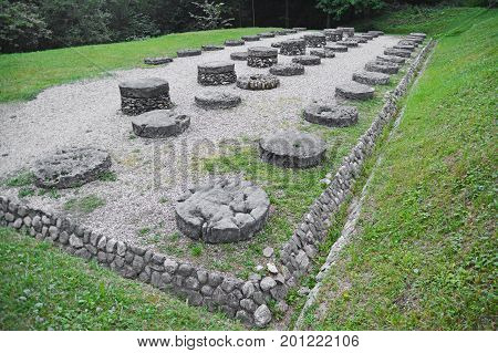 ancient dacian sanctuary at the sarmizegetusa regia romania