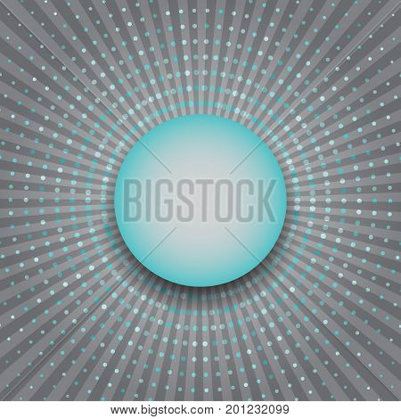 Circles halftone rays abstract background stock vector