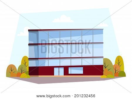 Flat building. Design for your website, brochures etc