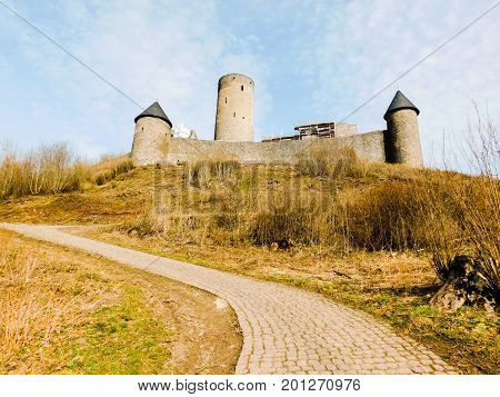 The German hill top castle of Nurburg