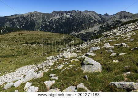 Amazing Landscape with Dzhangal and Polezhan Peaks, Pirin Mountain, Bulgaria