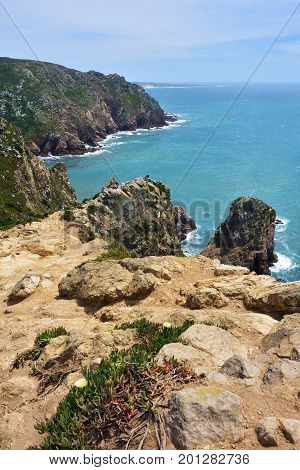 Roca Cape (cabo Da Roca) In Sintra Portugal