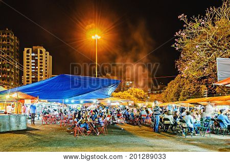 Outdoor Fair Called Feira Da Lua At Zerao In Londrina City