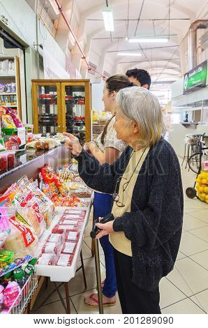 People Buying Goods At Municipal Market Shangri-la