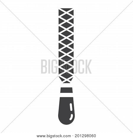 Rasp glyph icon, build and repair, file sign vector graphics, a solid pattern on a white background, eps 10.