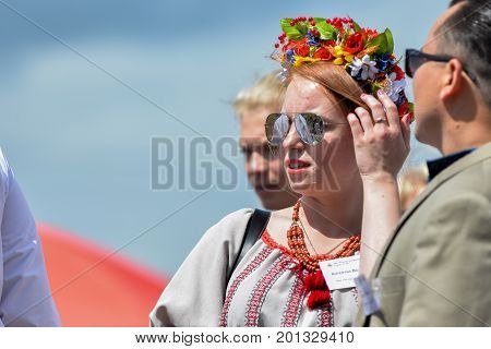 August 19 2017. Toronto Canada - Largest Ukrainian diaspora celebrating 26 Ukrainian Independence Day at Centennial Park in Toronto ON Canada