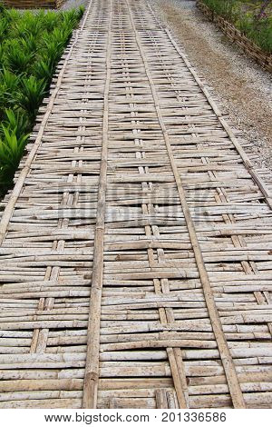 Bridge over a cannal in countryside Thailand