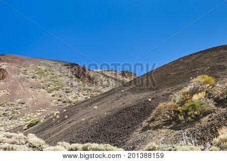 Arenas Negras Nature Landscape In Tenerife, Spain
