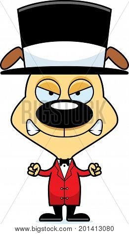 Cartoon Angry Ringmaster Puppy