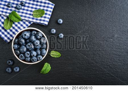 Fresh Blueberry In Bowl