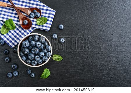 Fresh Blueberry In Bowl