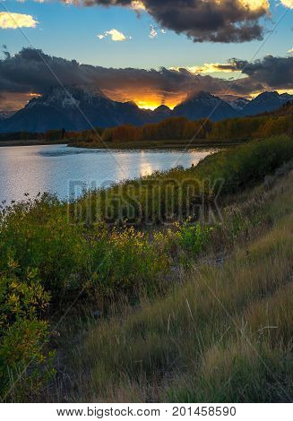 Oxbow Bend Point During Sunset