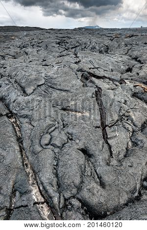 Lava Field In Big Island, Hawaii