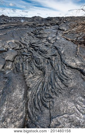 Lava Field In Big Island, Hawaii