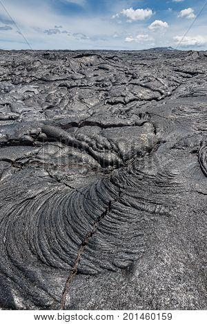 Lava Field In Big Island, Hawaii