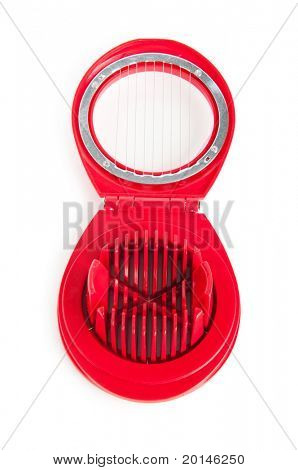 Affettatrice uovo isolata on white background