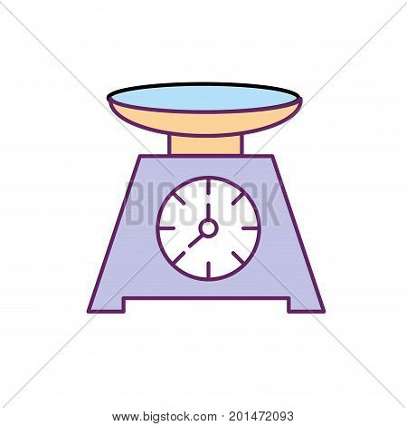 bascule kitchen utensil object to cuisine vector illustration
