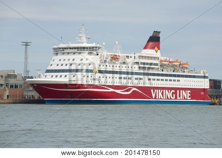 HELSINKI, FINLAND - JUNE 11, 2017: Cruise ferry 