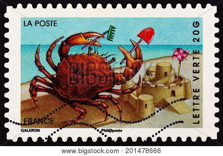 FRANCE - CIRCA 2014: A stamp printed in France from the 