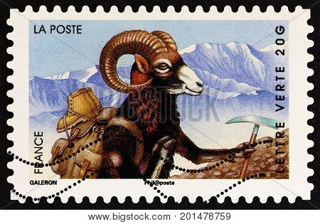 FRANCE - CIRCA 2014: A stamp printed in France from the 
