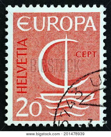 SWITZERLAND - CIRCA 1966: A stamp printed in Switzerland from the 