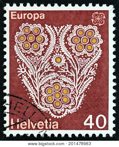 SWITZERLAND - CIRCA 1976: A stamp printed in Switzerland from the 