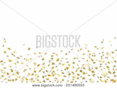 Gold Star Confetti Background