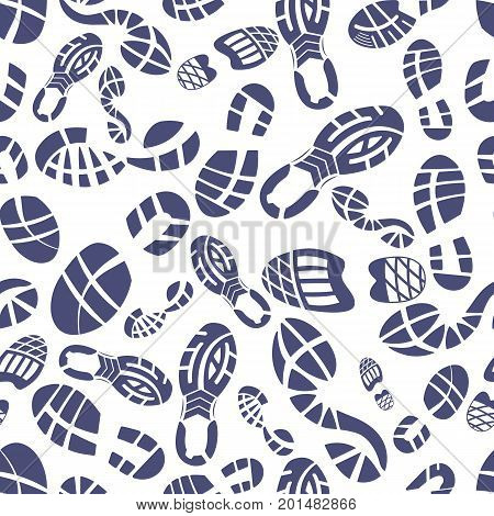 Sneaker tread pattern vector illustration on white background