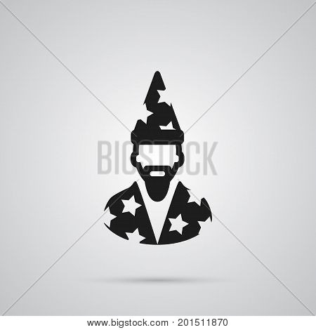 Vector Augur Element In Trendy Style.  Isolated Astrologer Icon Symbol On Clean Background.