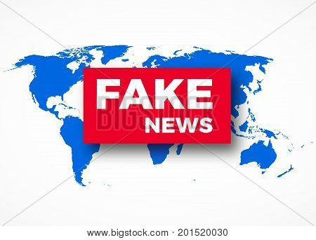 Fake news HOAX concept breaking fake news